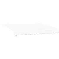 vidaXL Ausziehbare Markise Weiß 350 x 250 cm Polyester