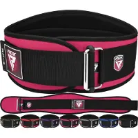 RDX Sports Gewichthebergürtel, 6 Zoll gebogene gepolsterte Rücken-Lendenwirbelstütze, funktionelles Krafttraining, Core-Training, Bodybuilding, Powerlifting, Kreuzheben, Kniebeugen, Heimfitnessgeräte.