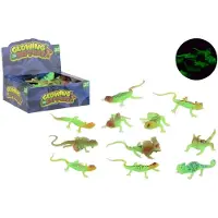 Johntoy glow in the dark Spielzeug Reptilien - 24er Set - mehrfarbig