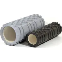 ENERO FIT Übungsrolle Yoga Roller DUO Grau 33/14 Schwarz 30/9,5cm