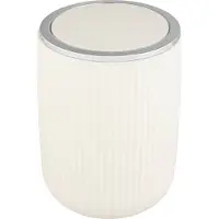 Wenko Kosmetikeimer "Agropoli", weiß, B:14,5cm H:20cm T:14,5cm, Kunststoff, Mülleimer, Kosmetikeimer, mit Schwingdeckel, 2 Liter