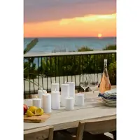Sirius LED-Kerze Sille, Solarbetrieb, Höhe 20 cm, weiß, IP44