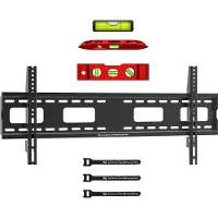 Macleans TV MC-420 Wandhalterung, 43 - 120 Zoll, VESA 800 x 400, 120 kg, universell verstellbar, Wasserwaage, Zubehör, flach, robust