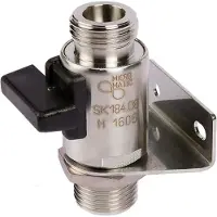 Ich-zapfe Wandhalter mit Abstellhahn für Bierzapfanlagen, 5/8 Zoll, NW: 7 mm