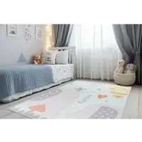 Obsession Kinderteppich "Magic Kids ML 105", grau, B:115cm H:8mm L:160cm, Polyester, Teppiche, Kinderteppich, niedliches Elefanten Motiv, waschbar, Kinderzimmer