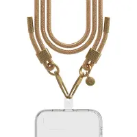 FORCE CASE , Universelle Handytasche mit Pailletten und Karabinerhaken, Gold