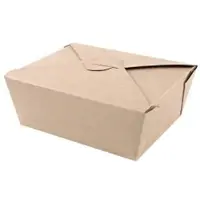 Franz mensch NATURESTAR Essen to go Box MENU, faltbar, Lunchbox aus extra starkem und stabilem Papier , 1 Packung = 50 Stück, 16,2 x 13,2 x 6,4 cm