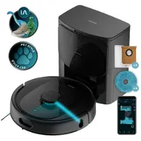 Cecotec Saug- und Wischroboter mit KI und Absaugstation Conga 9990 AI Spin Revolution Ultra Power Home Essential