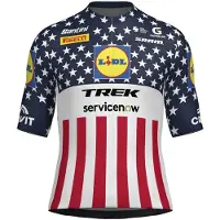 Santini Lidl Trek Usa National Champion Kurzarm-radtrikot