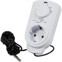 McPower MCP 1653085 - Steckdosen-Thermostat, inkl. Außenfühler