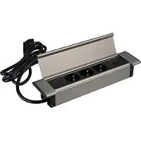 Design Light Einbausteckdose Typ F Bürosteckdose USB A/C Einbau Tischsteckdose Büro