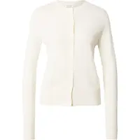 Seidensticker Strickjacke , Damen, Gr. XS, weiß (sanftes weiß), 90% Wolle, 10% Seide, unifarben, regular fit, Rundhals, Strickjacken Strickjacke, Cardigan Uni