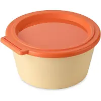 Koziol NORA BOX 700 ml Schale mit Deckel – sweet yellow/strong coral