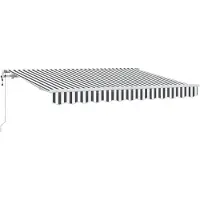 vidaXL Ausziehbare Markise Anthrazit 350 x 200 cm Stoff
