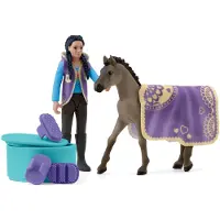 Schleich HORSE CLUB Beauty Set mit Kim, Tier, Horses, Pocket Sets, 5 Jahr(e), Mehrfarbig
