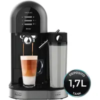 Cecotec Halbautomatische Kaffeemaschinen Instant-ccino 20 Chic Serie Nera
