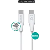 ESTUFF ES604170, 1 m, USB C, USB C, USB 2.0, Weiß