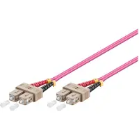 GOOD CONNECTIONS LWL-Kabel 7.5m Duplex OM4 Multimode 50/125 SC/SC violett