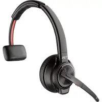 Poly Savi 8210 UC DECT 1880-1900 MHz USB-A-Headset, für Microsoft Teams, Kabellos, Büro/Callcenter, 20 - 20000 Hz, 115 g, Kopfhörer, Schwarz