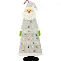 Saska Garden Adventskalender Weihnachtsmann Grau – Stilvoller Advents-Kalender für Weihnachten
