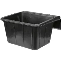 Nobrand Hängender Futternapf aus Gummi, schwarz, 25 l