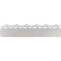 vidaXL Rasenkanten 10 stk. 103 x 0,05 x 22 cm Edelstahl Silber