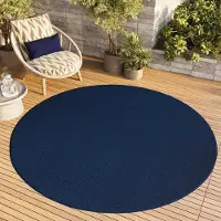 Tapiso Teppich Outdoor MONO Rund Modern Einfarbig Indoor/Outdoor 240 x 240 cm