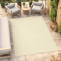 Tapiso Teppich Outdoor MONO Modern Creme Indoor/Outdoor 240 x 330 cm