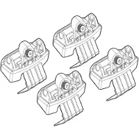 Nordrive Dachträgerfuß N21166 Fahrzeugdach für KIA VENGA (YN)
