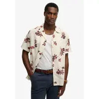 Superdry für Herren. M4011136A Cabana Poolside Hemd weiß (M), Lässig, Baumwolle, Kurzarm