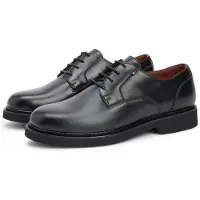 Tommy Hilfiger Herren Derby Schuhe Ultralight aus Leder, Schwarz (Black), 45