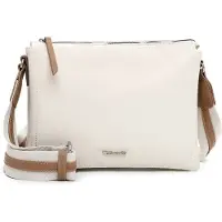 Tamaris Umhängetasche "Umhängetasche TAS Kirsten", Damen, Gr. B/H/T: 24cm x 28,5cm x 2cm 0, beige (beige 400), Polyester, Taschen Umhängetasche