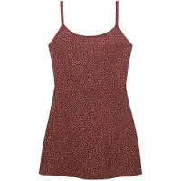 Superdry für Damen. W8012118A Bedrucktes Cami-Kleid burgunderrot (S), Lässig, Viskose, Ärmellos / Hosenträger, Bordeaux