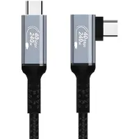 INF USB4 Datenkabel 240W Winkelstecker - Typ-C Ladekabel 8K Übertragung 0,5 m