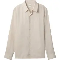 Calvin Klein "SOLID LINEN CLASSIC" Kentkragen, Regular Fit, Leinen-Viskosemix