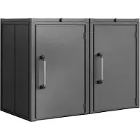 PRIMEYARD 168 x 84 cm Mülltonnenbox, anthrazit - (GFPV01102)
