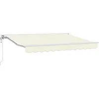 vidaXL Elektrische ausziehbare Markise Creme 3,5 x 2,5 m