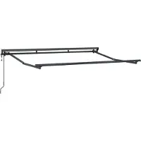 vidaXL Elektrisches Markisenrahmen Anthrazit 3,5 x 2 m Stahl