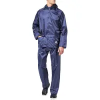 Result Herren Regenanzug bestehend aus Regenjacke und Regenhose, wasserdicht LT168 (L) (Königsblau)