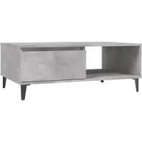 Syfax Couchtisch Betongrau 90x60x35 cm Holzwerkstoff