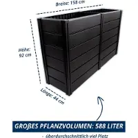 KHW -Hochbeet Demeter XXL-schmal 588 L