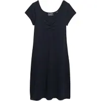 Superdry für Damen. W8012110A Sweetheart Kleid navy (S), Lässig, Baumwolle, Kurzarm, Marine
