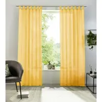 Otto Home Gardine "XANA" Gr. 3, gelb, B:145cm H:225cm, Voile, Polyester, Gardinen, Gardine, Bestseller, einfarbig, 1 bzw. 2 Schals, pflegeleicht, preiswert, Topseller