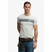 Superdry für Herren. M1012356A Outdoor Entspanntes T-shirt grau (XL), Lässig, Baumwolle, Kurzarm