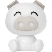 Luxus Europe - Nachtlampe Kinderzimmer Piggy Weiß - Draadloos LED Nachtlampje Kinderen - USB-C Oplaadbaar