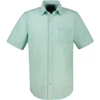 Lerros Unifarbenes Kurzarmhemd in Strukturqualität - Mint Water - XL