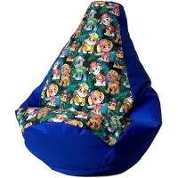 Go Gift Sako bag pouffe Pear print cornflower-PAW Patrol L 105 x 80 cm