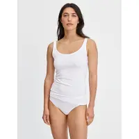 Calida Unterhemd "Unterhemd Top ohne Arm Essential Cotton 1er Pack", Damen, Gr. 48-50, N-Gr, weiß, Obermaterial: 95% Baumwolle CO. 5% Elasthan EL., Unterhemden Unterhemd