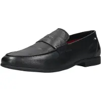 Bugatti Herrenschuhe Businessschuhe Slipper Schwarz Freizeit