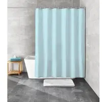 Kleine wolke Duschvorhang "» Sanna«", blau (opal), B:120cm H:200cm, Polyester, Duschvorhänge, Duschvorhang